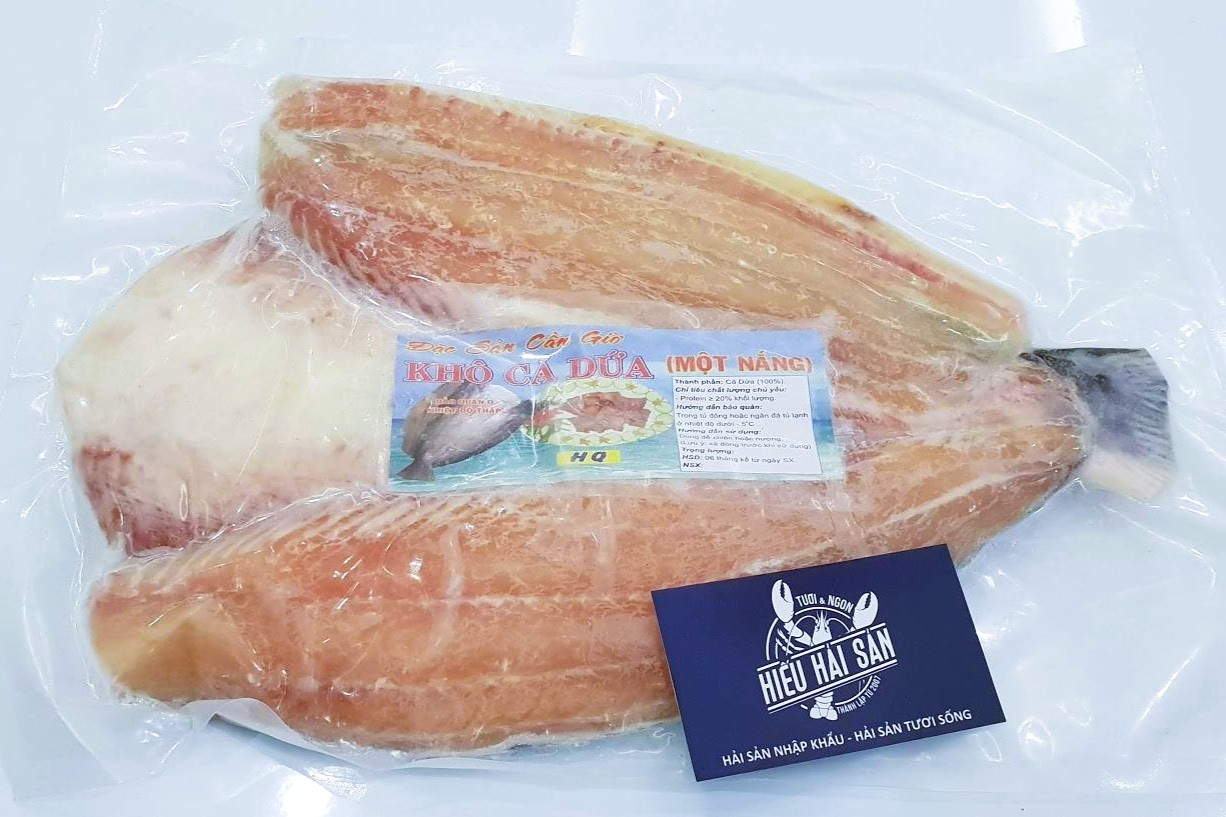 Hình cá dứa tươi lạnh - Tem nhãn đóng gói bao bì