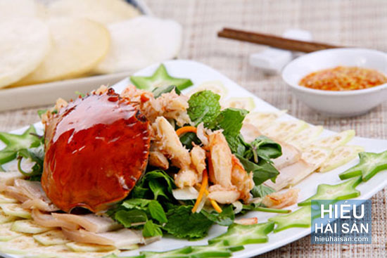 gỏi thịt cua chua ngọt