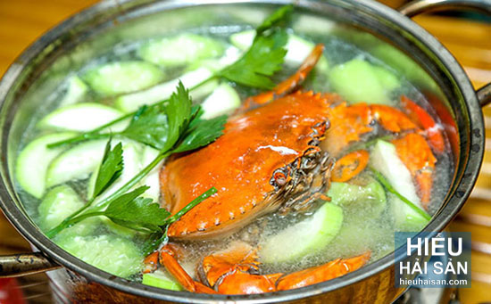 lẩu cua nấu bầu