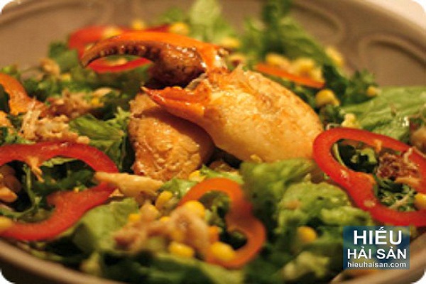 Salad càng cua rau củ