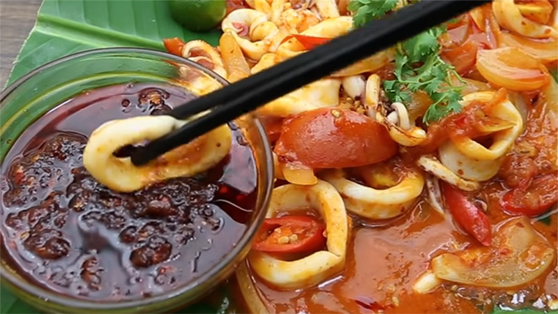 Mực sốt cay sambal - Chinh phục từ khẩu vị khó tính nhất của thực khách
