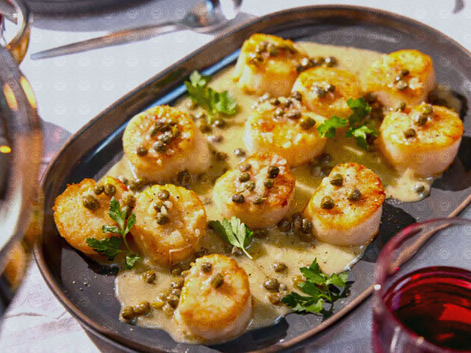 Cồi Sò Điệp Sốt Trứng Muối