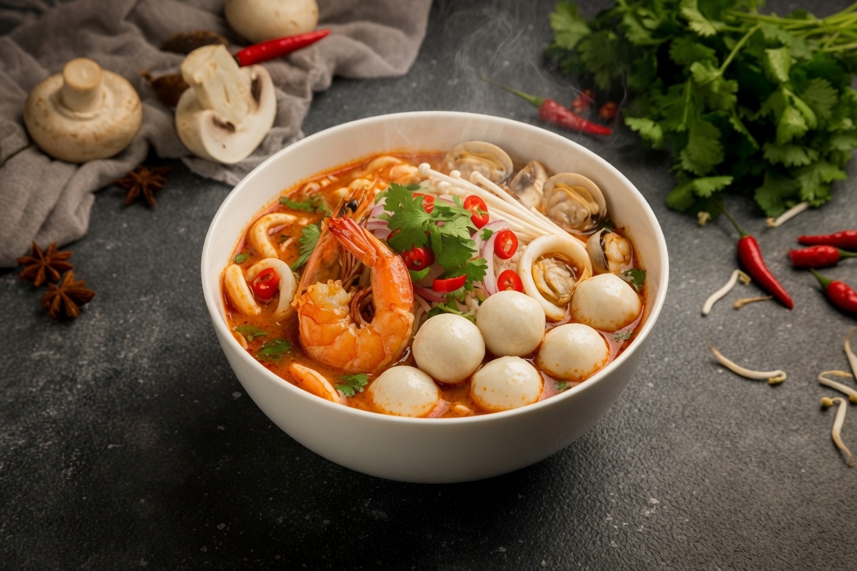 Bún Thái Hải Sản Chua Cay Ngon Đậm Đà