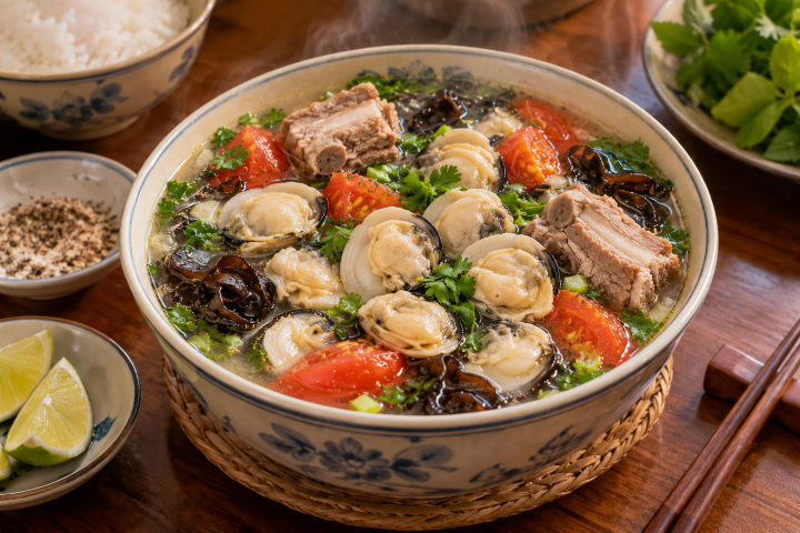 Canh Nghêu Mẻ Chua Ngọt