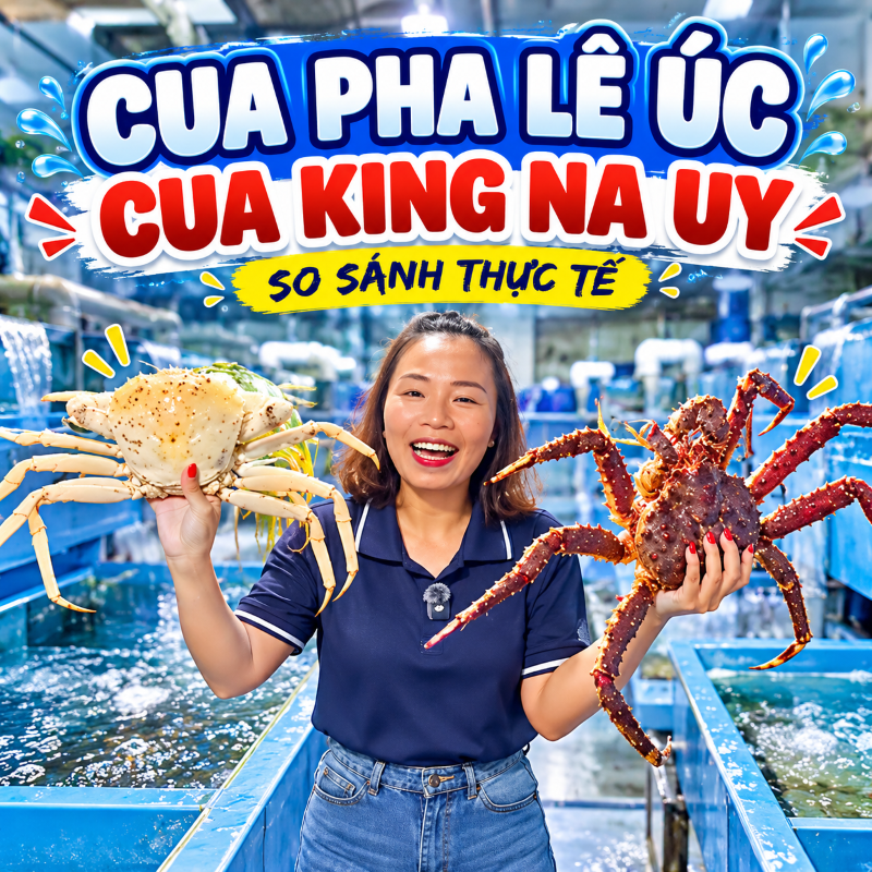 Cua Pha Lê Úc Và Cua King Na Uy – Có Gì Khác