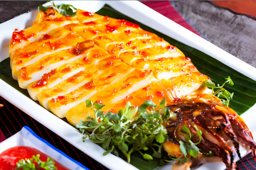 Mực Nướng Sate Cay Nồng Nhưng Hấp Dẫn. Thơm Ngon Mà Không Dầu Mỡ